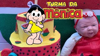 Aniversário surpresa da Manu de 7 anos🥳🎉🎂turma da Mônica/ Milli Produções