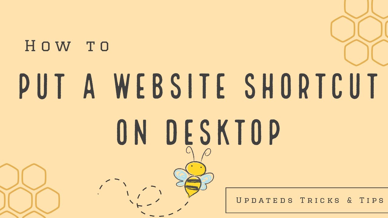How To Put A Website Shortcut On Desktop YouTube