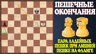 Шахматы. Учебник эндшпиля №18. Пешечные окончания. Пара ладейных пешек при лишней на другом фланге