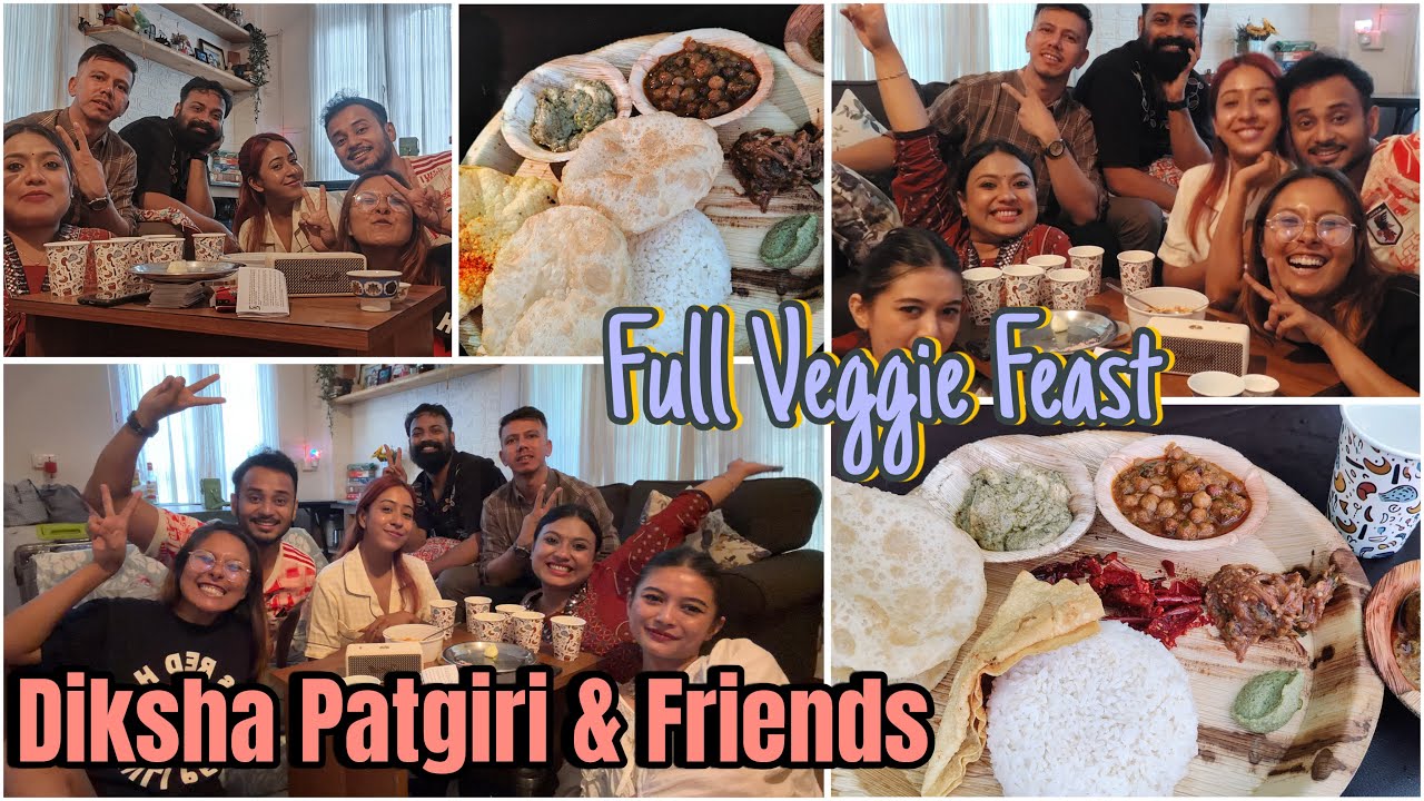 VEG THALI FEAST with @DikshaPatgiri  😋| Healthy & Delicious INDIAN Meal!! ✨BTS Vlog!!