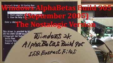 Test installation of the Windows AlphaBetas Build 905