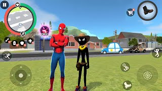 Süper Kahraman Çöp Adam - Stickman Rope Hero 2  Mafia City #5 - Android Gameplay