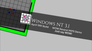 Windows NT 3.1 April 1991 Build - The First Version of Windows NT.