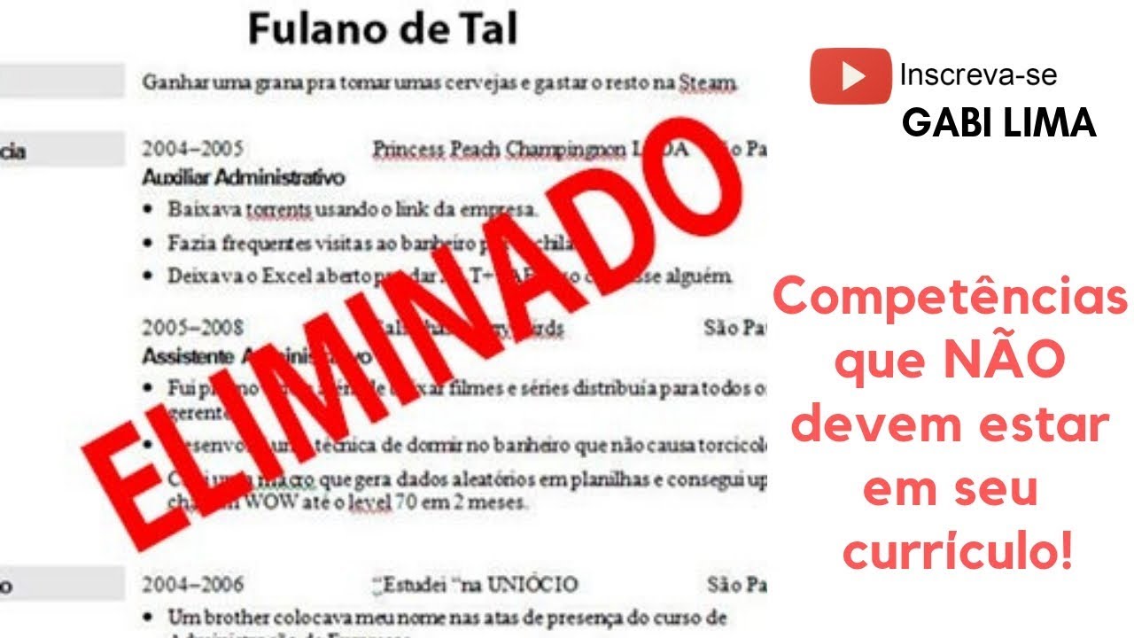 O Que Colocar No Curriculo Atribuições E Realizações