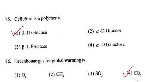 BHU M. Sc. Food Science and Technology (2018) entrance MCQ