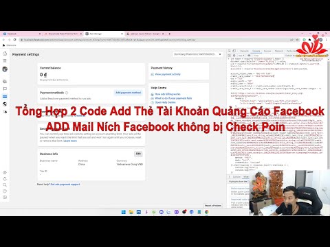 Video Tổng Hợp 2 Code Add Thẻ Tài Khoản Quảng Cáo Facebook... - YouTube