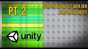 Generating ScriptableObjects by Spreadsheet in Unity Pt. 2