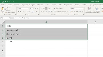 Unir varias celdas en una sola
