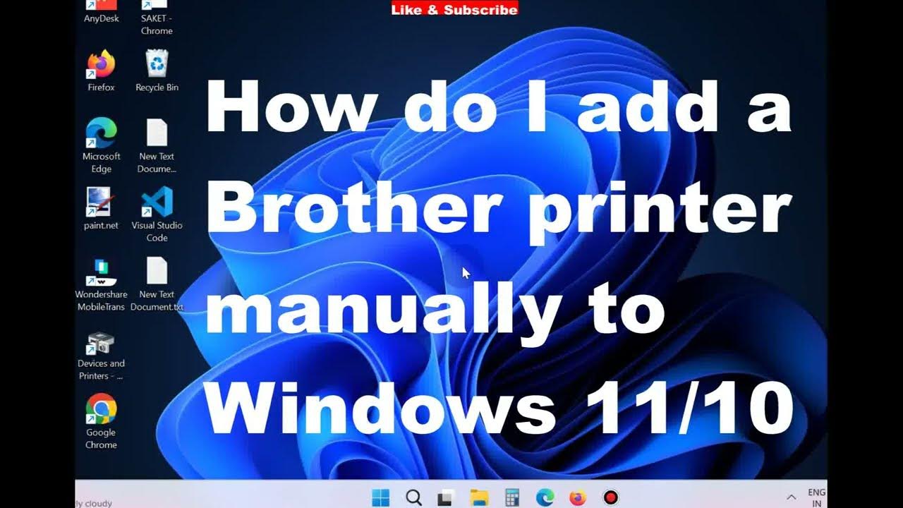How To Add Brother Printer To Computer Wifi