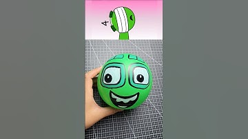 ✨️Turning a Balloon into Sprunki OC Numberblocks 4 #sprunkioc #numberblocks #diyballoon #funny