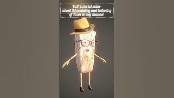 Turn Table of 3d Tacos #shortvideo #3dmodeling #3drender #tacos