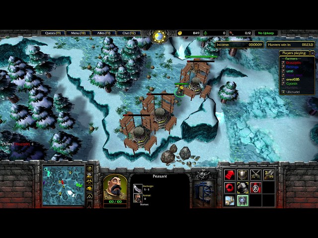 Farmer vs Hunter 4.64 NS [Warcraft III: The Frozen Throne] [Mods]