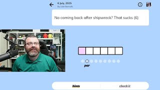 Minute Cryptic July 6th, 2025 #wordgames #crypticcrossword #crossword