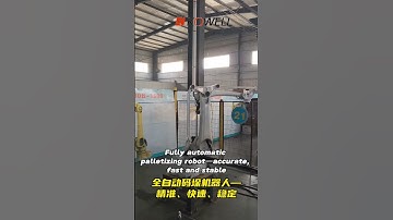 Fully automatic palletizing robot—accurate, fast and stable #machine #automatedsolutions
