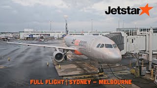 Full Flight  - Jetstar Australia A320-200 JQ503 from Sydney to Melbourne