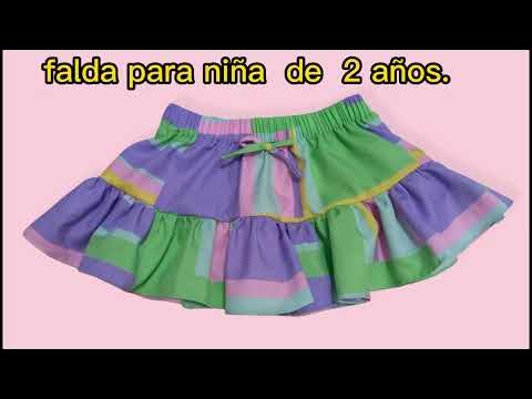 como hacer falda para niña de forma facil 2023 #sew #sewing #idae #fashion  