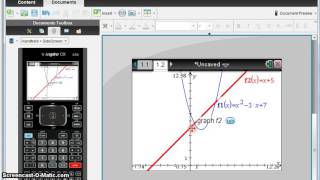 IB SL Math Topic 2 4 6 1 Using a Calculator to Measure Intersections of Functions