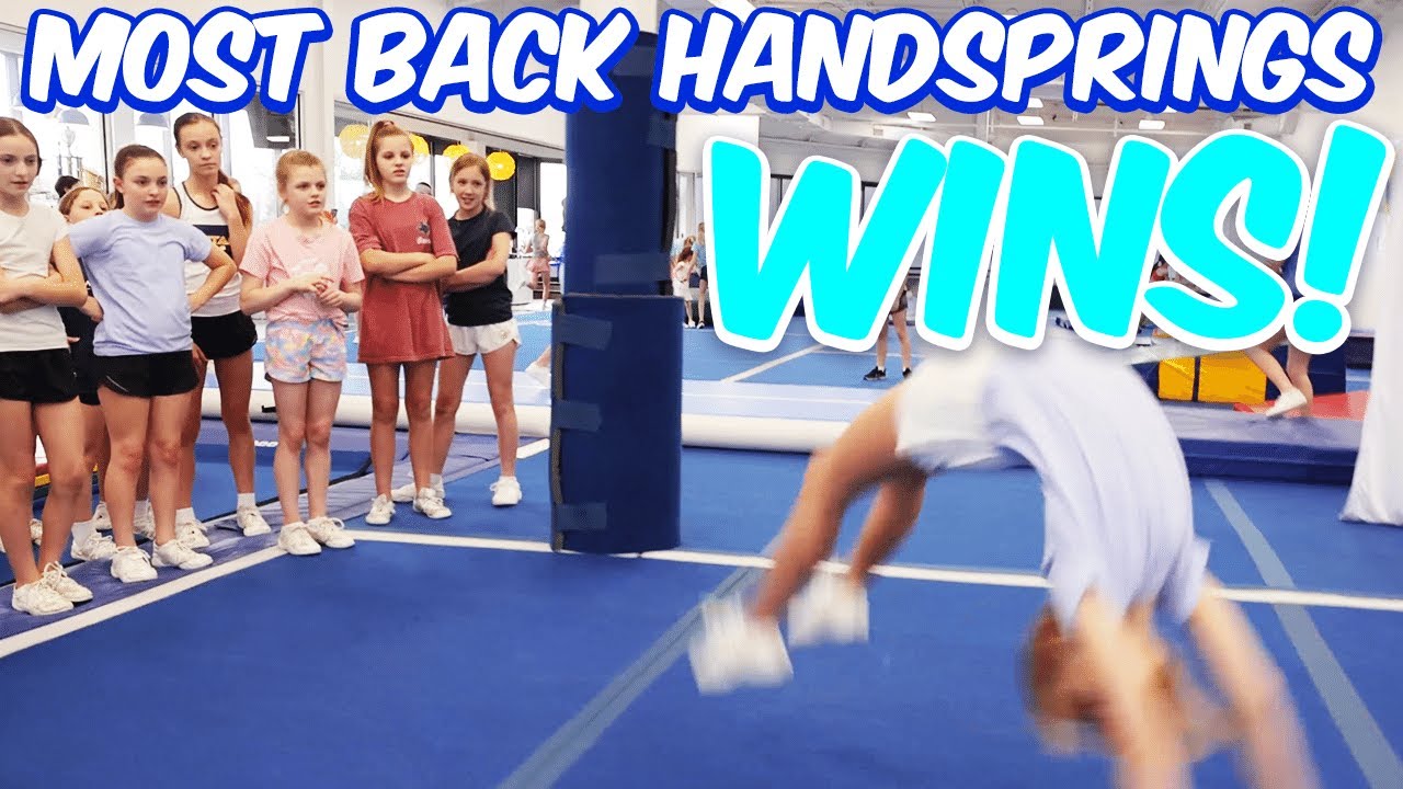 SHE DID 20 BACK HANDSPRINGS TO WIN!