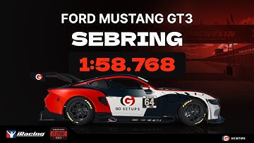 iRacing | Ford Mustang GT3 - Sebring International - GT Sprint - 2025 S4 Week 7 | Hotlap