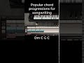 Popular Chord Progressions 15 #shorts 🎶 songwriting starters Dm C G C