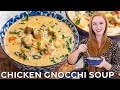 Smoky Bacon Creamy Chicken Gnocchi Soup - The BEST Chicken Soup!