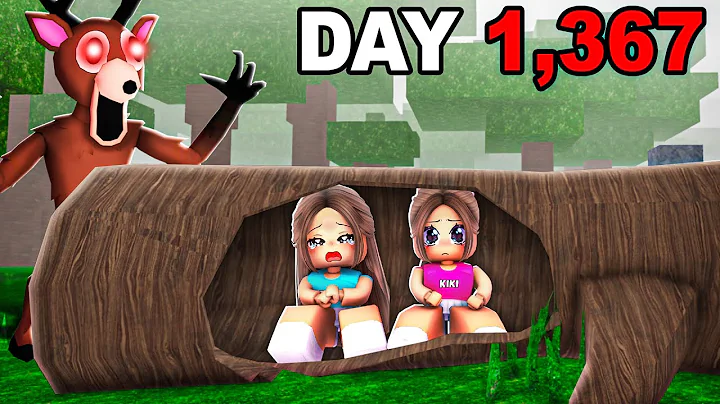 We Survived In A LOG For 99 Nights in The Forest!