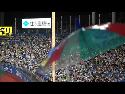 【山田哲人 13号 レフト2ランホームラン(打点2)】2023/9/21(木) 山田哲人 レフト2ランホームラン(打点2)打席(3回裏) vs 小笠原慎之介(中日ドラゴンズ)