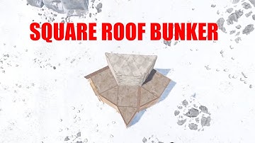 RUST INDUSTRIAL SQUARE ROOF BUNKER