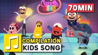 HOKEY POKEY  and other songs | 70 min | LARVA KIDS | Nursery Rhyme for kids