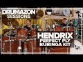 Hendrix perfect ply bubinga drum kit demo by drumazon feat rocky morris and dan sinclair s2 ep1