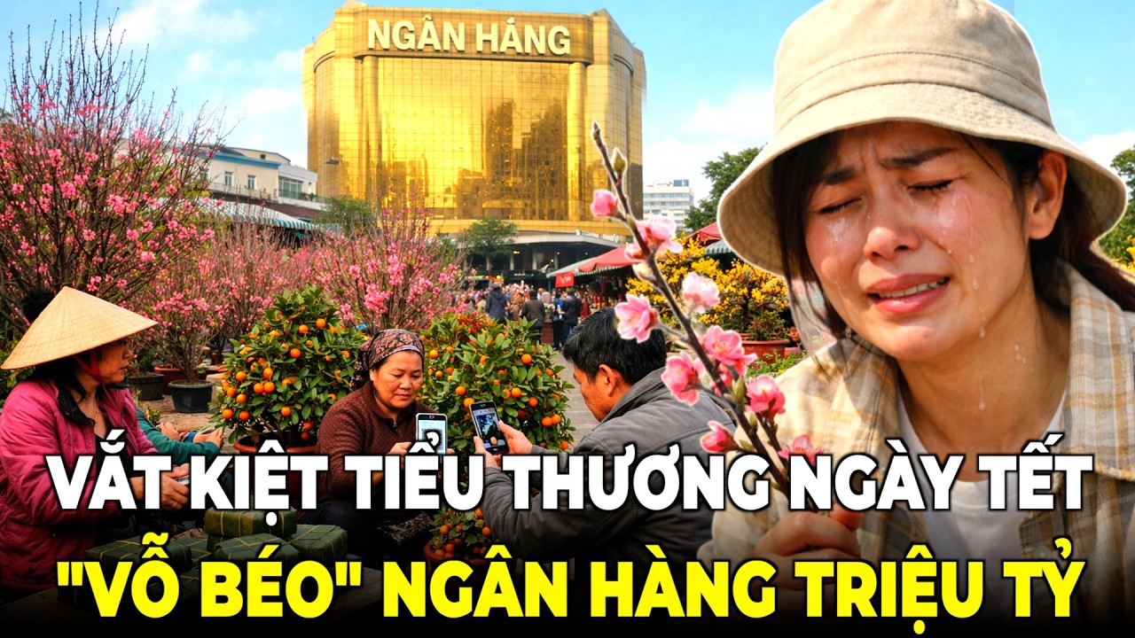 Tết 2026: Tiểu thương kiệt quệ, nhịn ăn tiêu để 