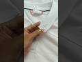 cute Bow embroidery on tshirt collar#embroidery#diynstitch#diy#art#bow#art#stitching#sewing#yt