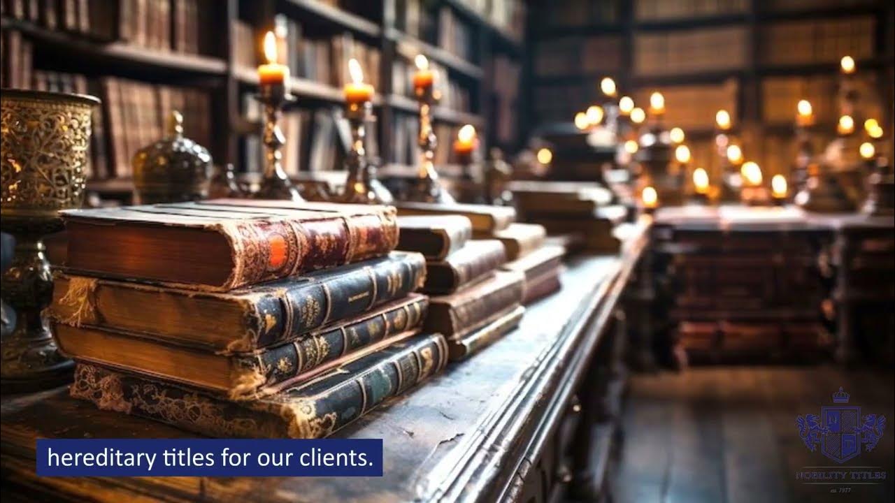 Count Titles for Sale from Nobility Titles YouTube