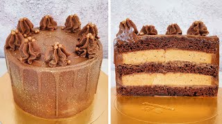 СБОРКА шоколадно - кофейного торта МОККО / Процесс сборки торта пошагово