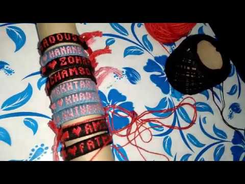 Vidéo: Comment Tisser Un Bracelet Avec Un Nom