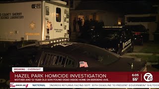 Family member speaks after woman & 12-year-old son killed in Hazel park