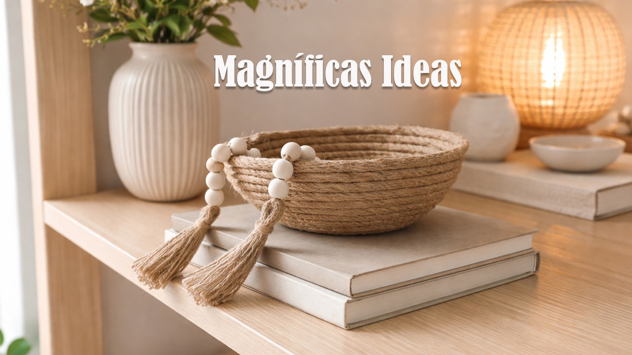 Con cartón y cuerda hice algo que parece de tienda