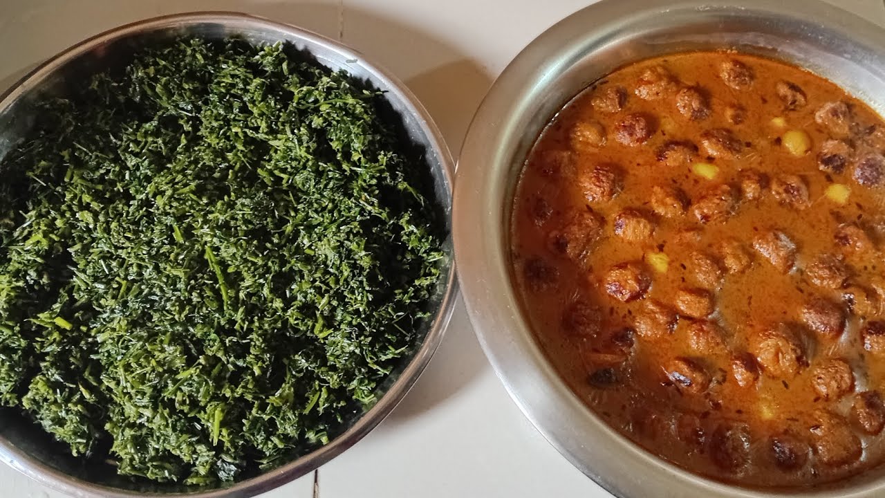 ছেলের আবদারে সোয়াবিনের তরকারি আর শাক ভাজি 🥰🥰🥰