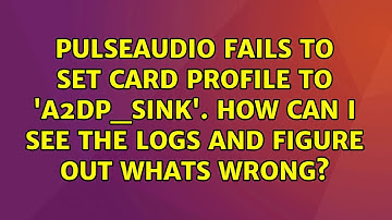 PulseAudio fails to set card profile to 