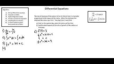 A-level Mathematics 9709: Formulation and interpretation of differential equations