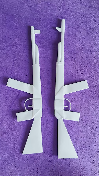 Origami armas ak 47 - pistola de papel #origami #paper