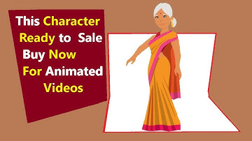 Cartoon Animator 4 - Animation video, cartoon video Men and Women, india Lady Characters