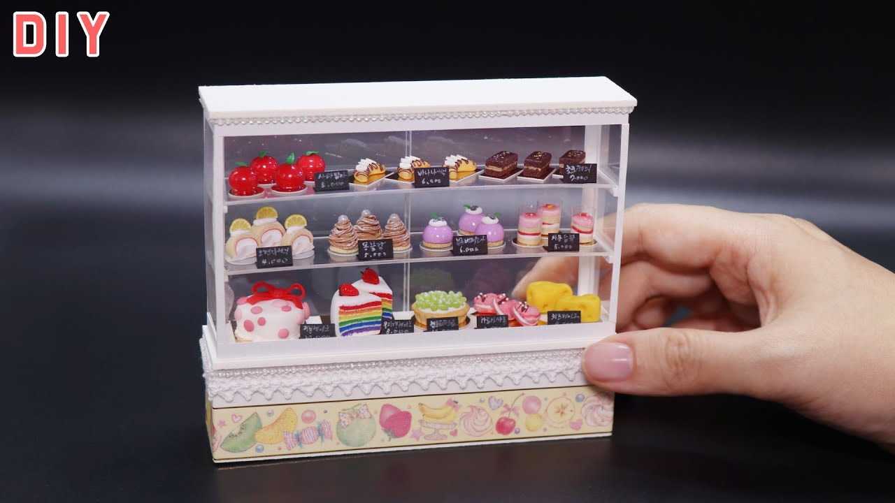 미니어처 디저트 🍰 쇼케이스 만들기