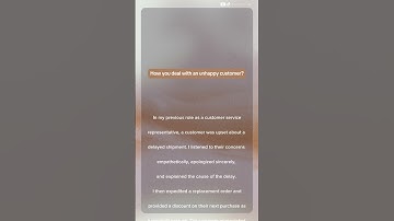 How do you deal with an unhappy customer? Get the best answers to showcase your customer service!