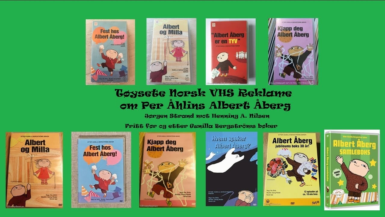 Tøysete Norsk VHS Reklame om Per Åhlins Albert Åberg