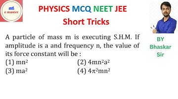 A particle of mass m is executing S.H.M. If amplitude is a and frequency n, the value of its force c