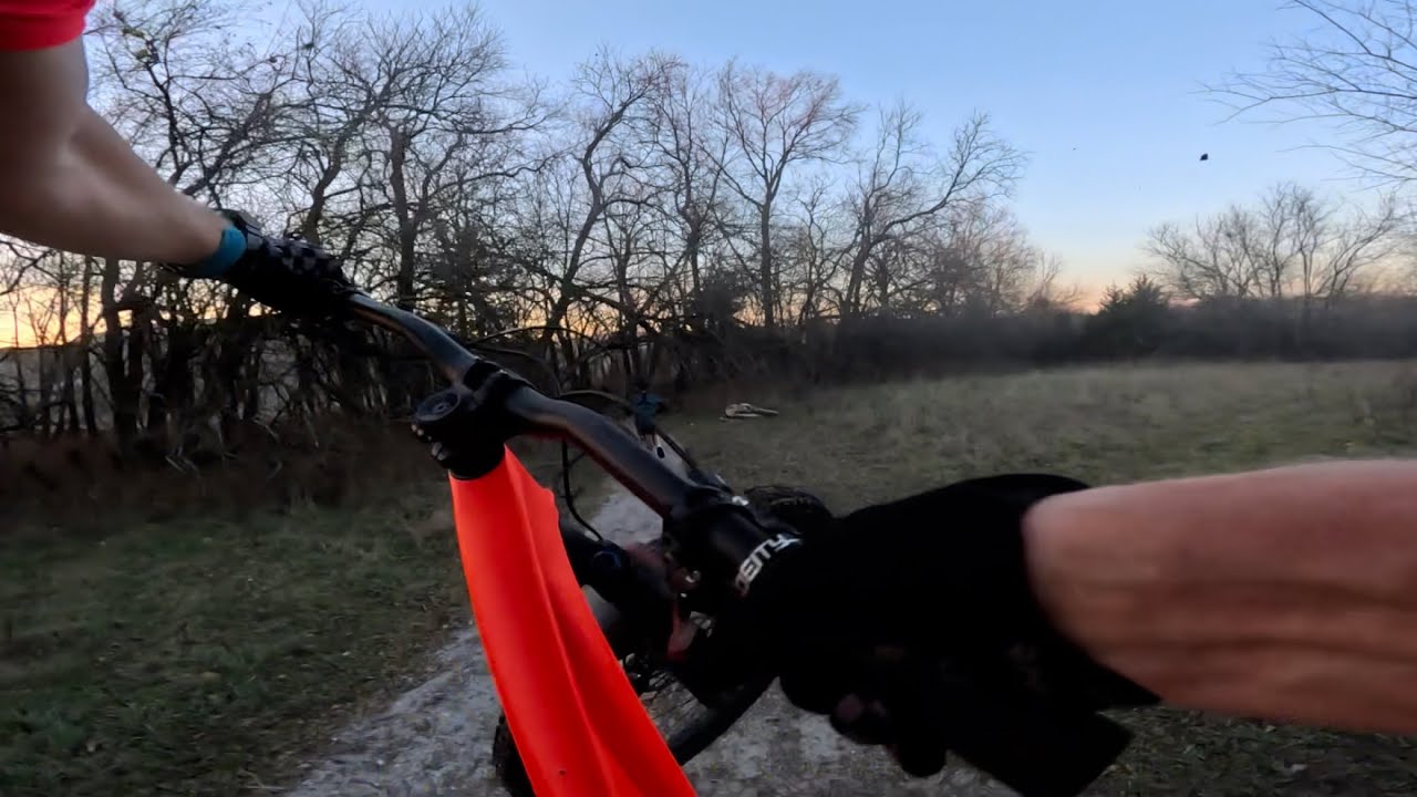 Riding Big Bull Creek trails with my kiddo MTB