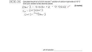 AQA A-level Chemistry 7405/1 - June 2017 - Question 3