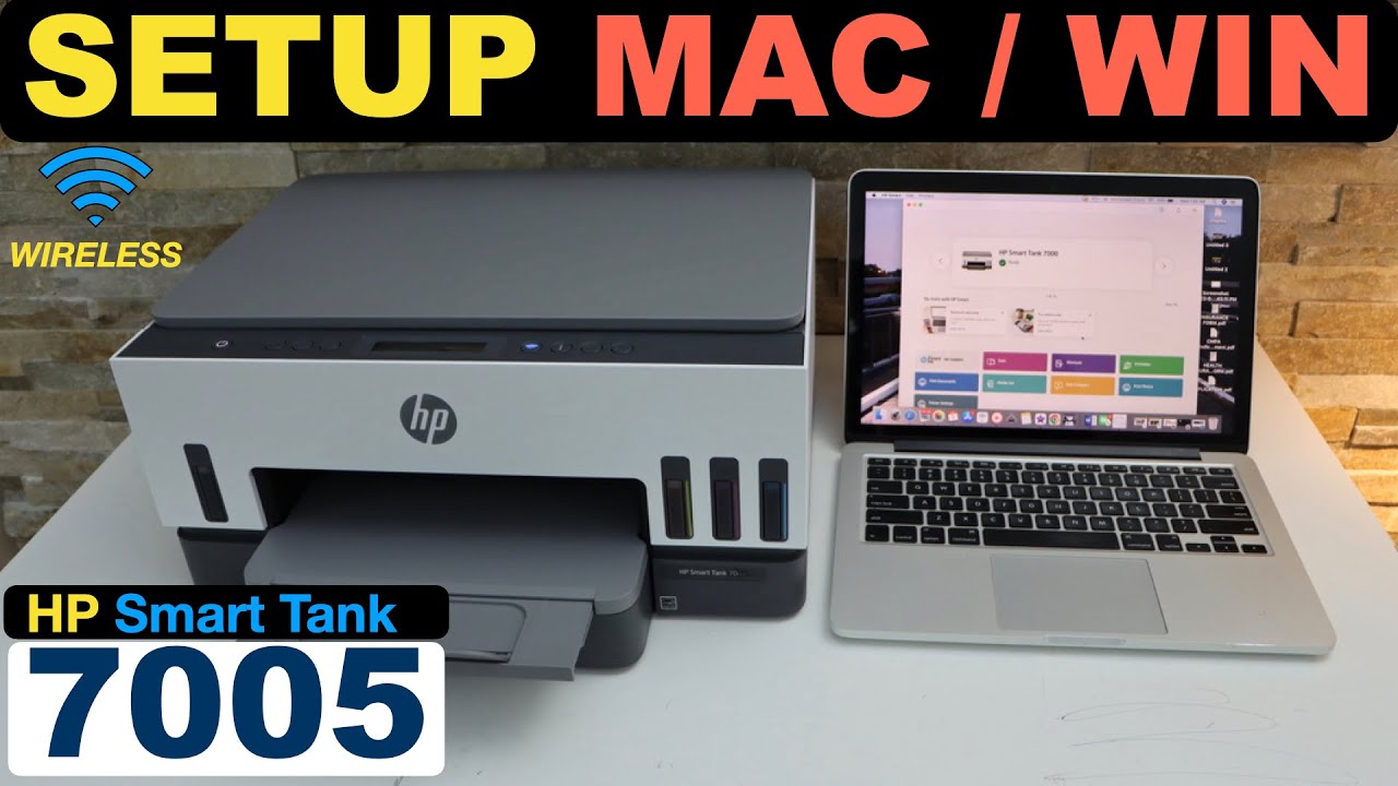 HP Smart Tank 7005 Setup MacBook / Windows 