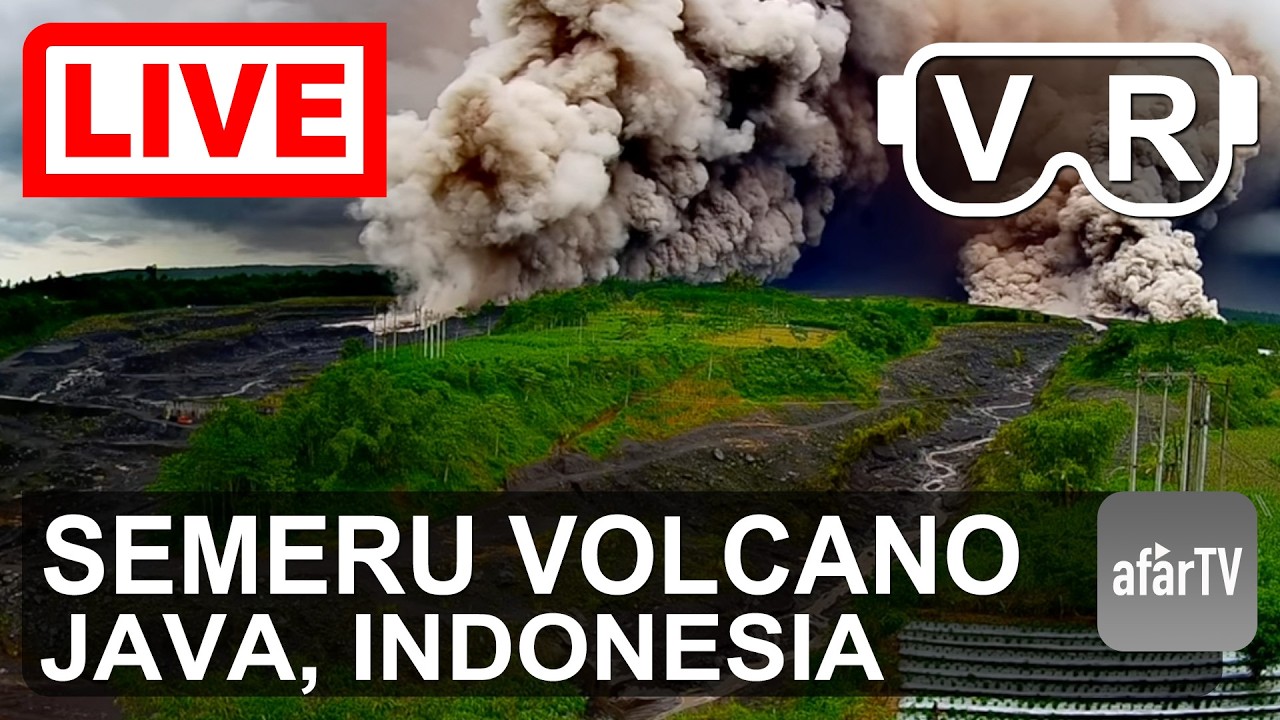 Live 4K: Semeru Volcano Eruptions - East Java, Indonesia live camera thumbnail